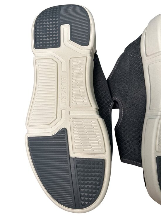 BLSART Gray Diabetic Sandals Mens 10.5 Adjustable Straps Cushioned Soles Support